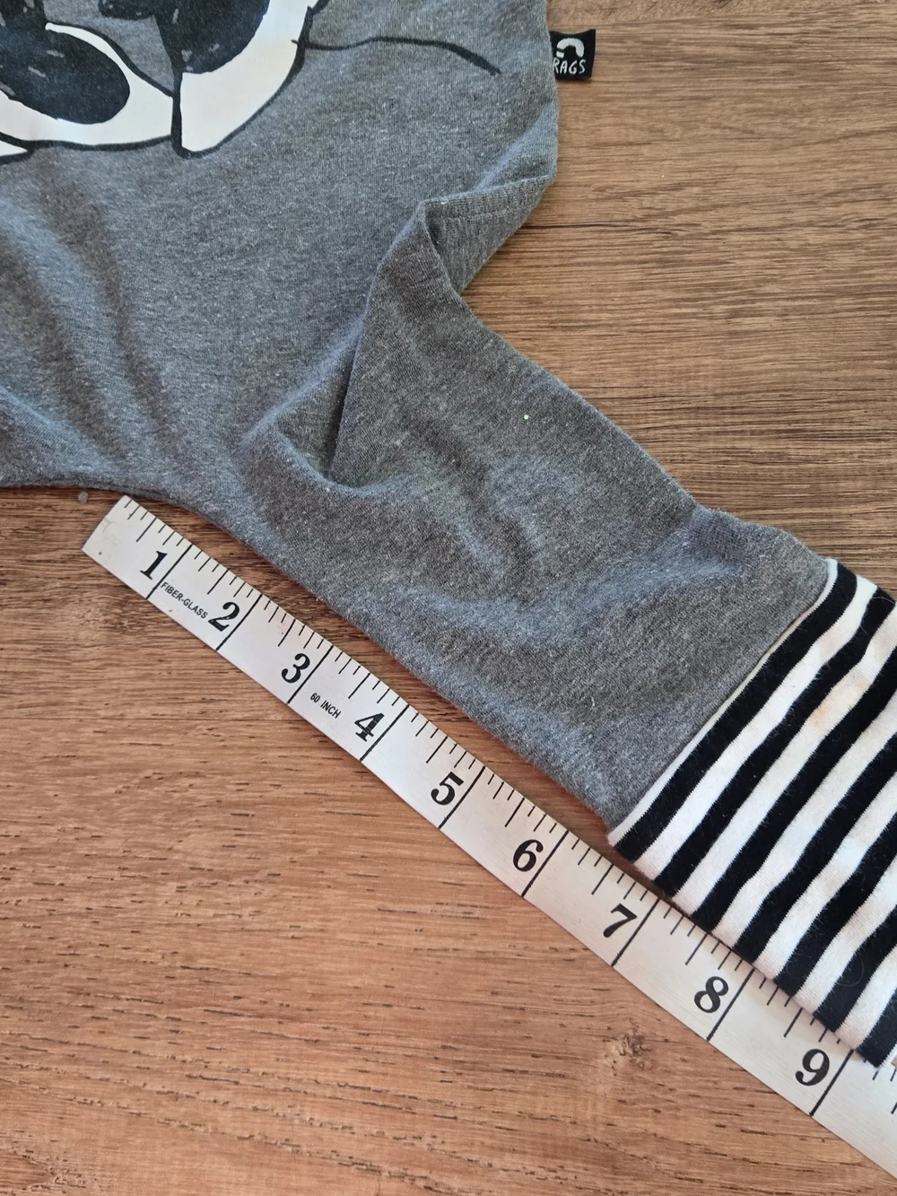 Rags Disney Minnie Mouse Gray, Pink & Yellow Kids One-Piece Bodysuit 18-24m